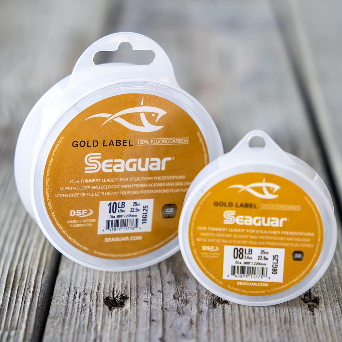Seaguar Gold Label Fishing Leader Line - 100% Fluorocarbon for Fresh & Saltwater, Clear, Multiple Sizes