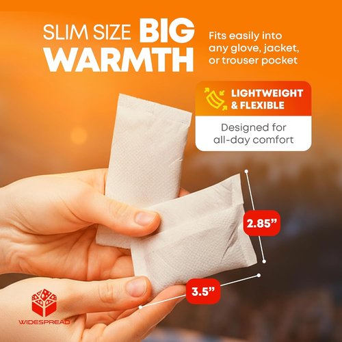 Hot Hands Hand Warmers - 50 Pairs of 11+ Hour Disposable Air-Activated Warmers | TSA Approved