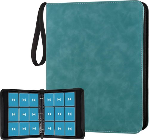 GERMUN 720 Card Binder - Premium 9 Pocket Double-Sided Album for MTG, TCG & Sports Cards | Lake Blue