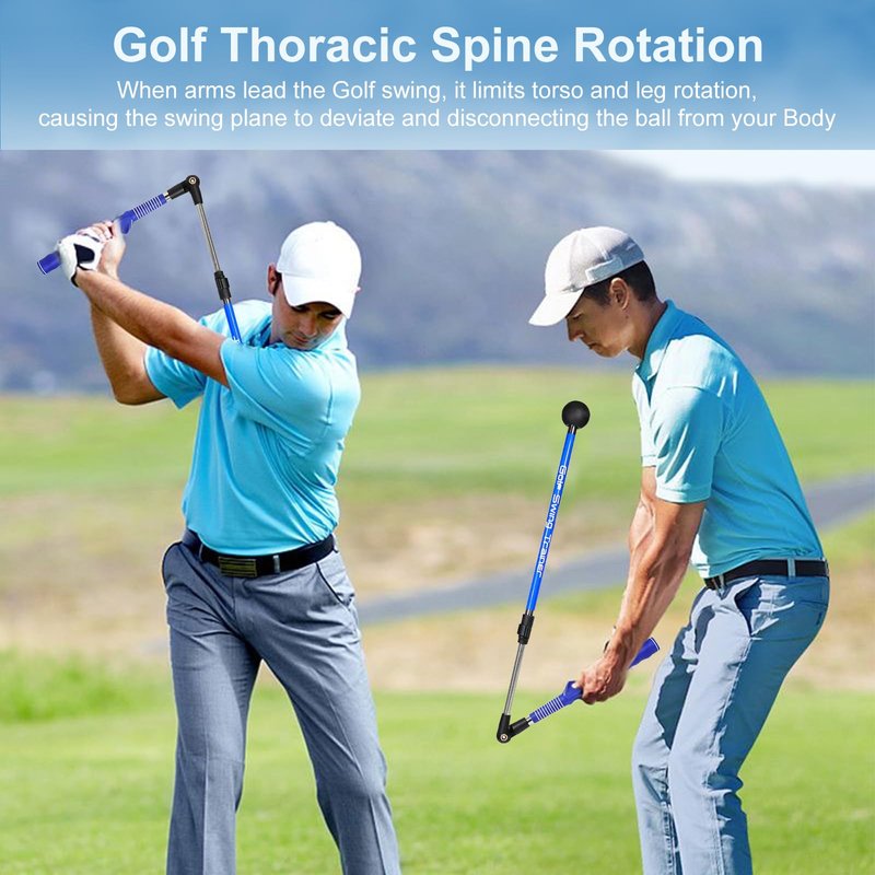 Asyxstar Golf Swing Trainer aid - Golf Training aid to Improve Hinge, Forearm Rotation, Shoulder Turn.Portable Collapsible Golf Swing Trainer Equipment with Golf Grip Trainer