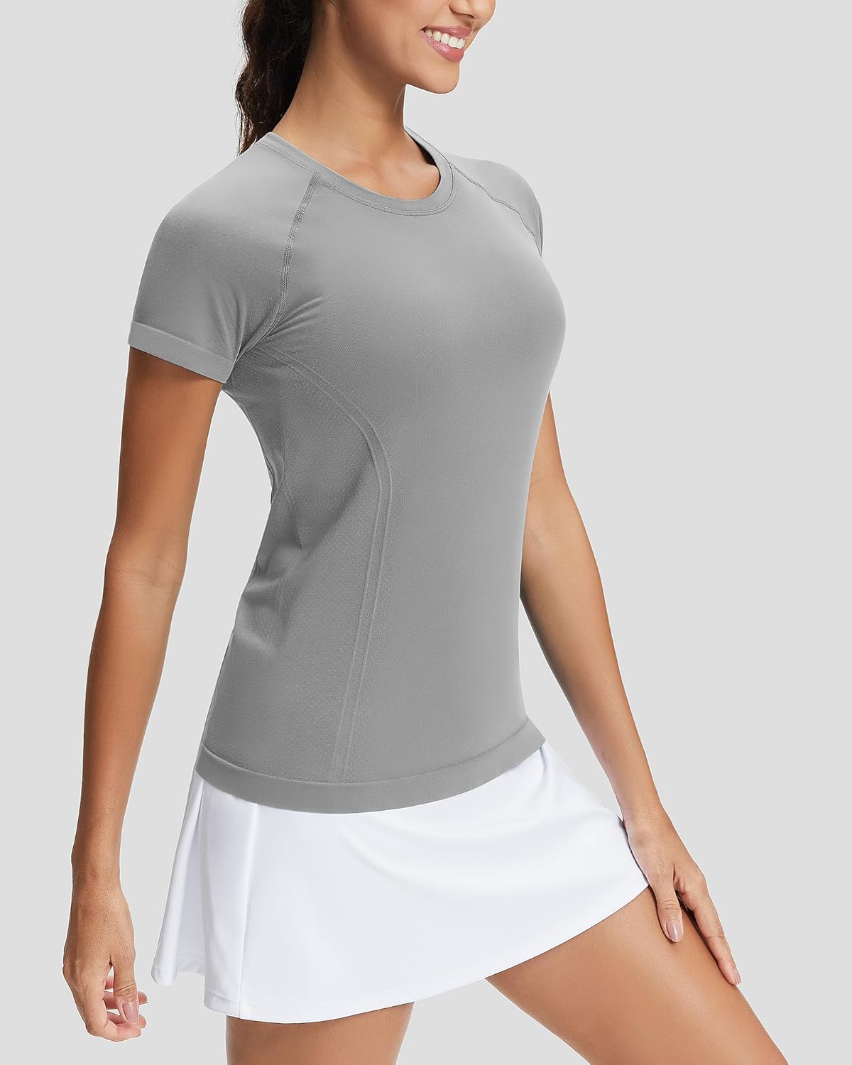 Stelle Seamless Workout Shirts - Women's Short Sleeve Athletic Top for Yoga & Gym | Comfortable Fit