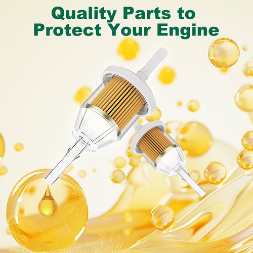 10L0L Upgraded Golf Cart Air & Fuel Filter Kit Fits EZGO Marathon 1973-1994 & Club Car DS 1984-1991 Gas Models, Replaces OEM# 1013379 1012506 14416-G1