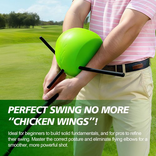 Lqyom The Connector Golf Training Aid, Golf Swing Trainer for Posture Correction and Arm Positioning, Helps Improve Swing Mechanics and Accuracy
