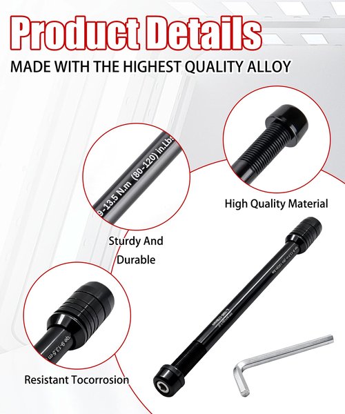 DYYYYD 12mm Bike Trainers Thru Axles Adapter M12 x 1.0 Fit for Blackburn、Bkool、Cyclops、Elite、Kinetic、TacX、Wahoo and More Rear Wheel Attachment-Universal Bike Trainer Thru Axles Adapter.