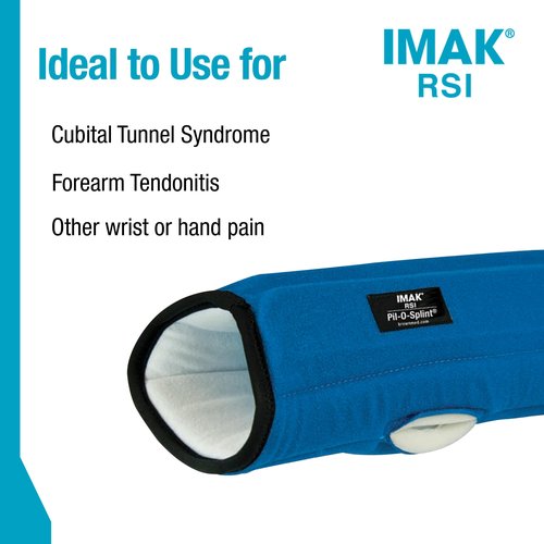 Brownmed IMAK RSI Pil-O-Splint - Wrist Brace for Carpal Tunnel - Removable Splint - Nighttime Wrist Support for Pain Relief