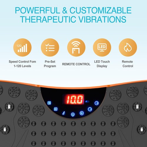 AXV Vibration Plate - Full Body Fitness Machine for Lymphatic Drainage | Weight Loss Shaker Pad
