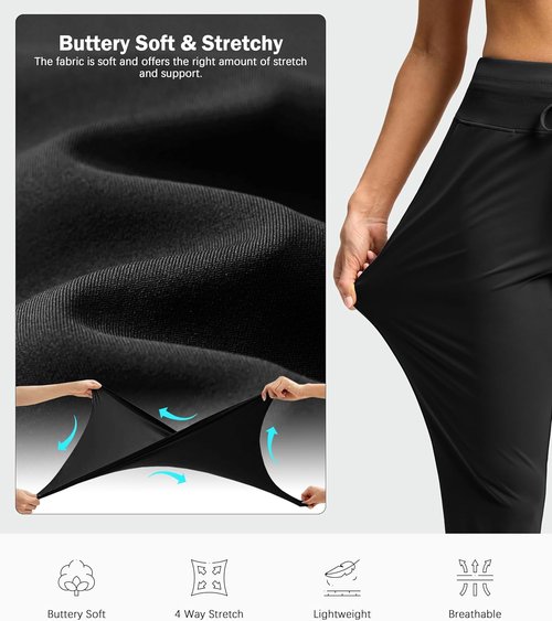 G Gradual High Waisted Ankle Pants - 7/8 Athletic Style with Drawstring & 2 Pockets for Women
