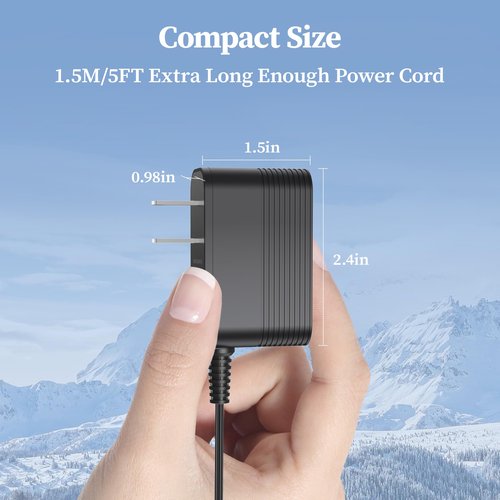 12V Charger for Stanley Fatmax Spotlight Power Adapter Compatible with Stanley SL10LEDS SL5W09 FL5W10 FL3WBD Fatmax Lithium LED Spotlight Power Supply (Not fit USB Connector)