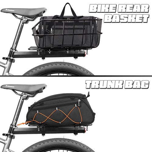 WEEROCK Adjustable Universal Rear Bike Rack, Fits 20-29 Inch Bicycles, MTB, 30kg/66lbs Load Capacity Steel Bicycle Carge Rack, Easy Installation on Bicyclle Seat Post