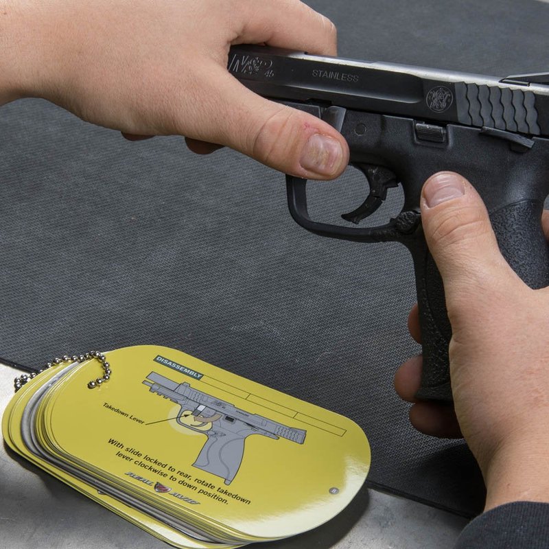 Real Avid Quick Gun Reference Field Guide for Smith & Wesson M&P Handguns, Gun Cleaning & Maintenance, Pocket Size Gunsmithing Book, DIY Gunsmith Handbook and Gun Manual