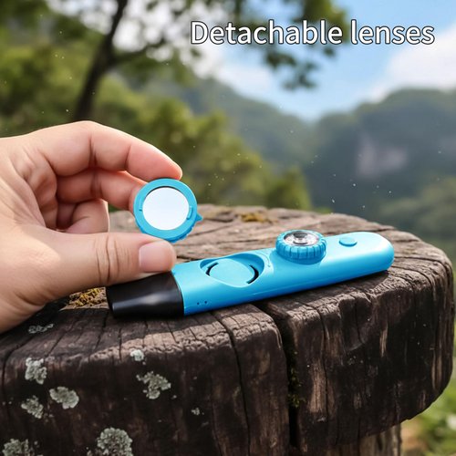 Multifunctional Survival Emergency Whistle for Kids with Compass Hiking Survival, Thermometer & Neck Lanyard | Emergency Safety Gear for Hiking, Camping, Kayaking, Boating, Climbing（blue2pcs）