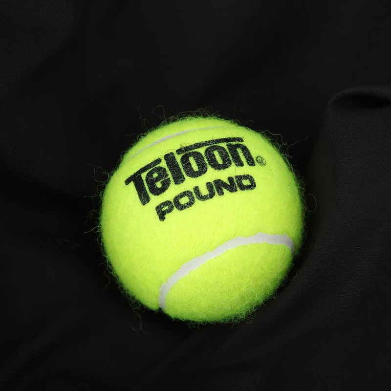 Teloon Pound Tennis Balls - Extra Duty - Regular Duty Felt Pressurized Tennis Balls (1 Can ，3 Balls)