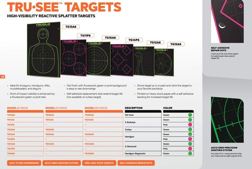 TRUGLO TRU-SEE Turkey Target 6-Pack, 12x12