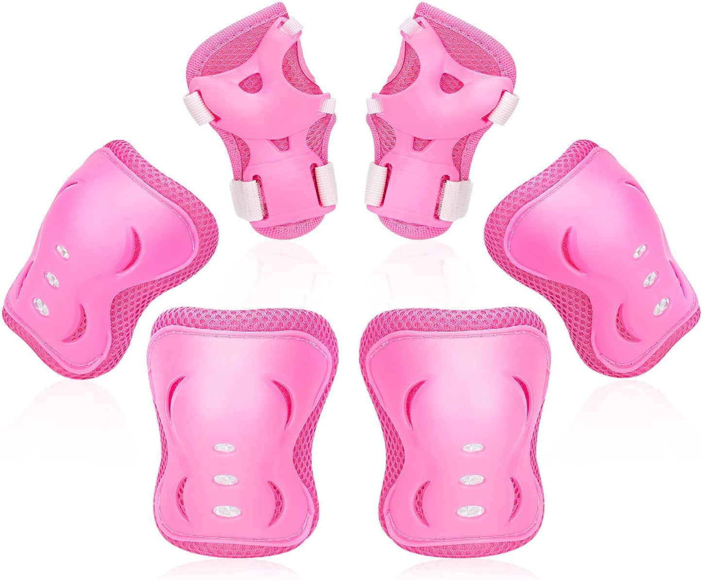 Skiennix Kids Protective Gear Set - Knee Pads, Elbow Pads & Wrist Guards for Ages 3-15 | Ideal for Roller Skating, Cycling & Outdoor Sports