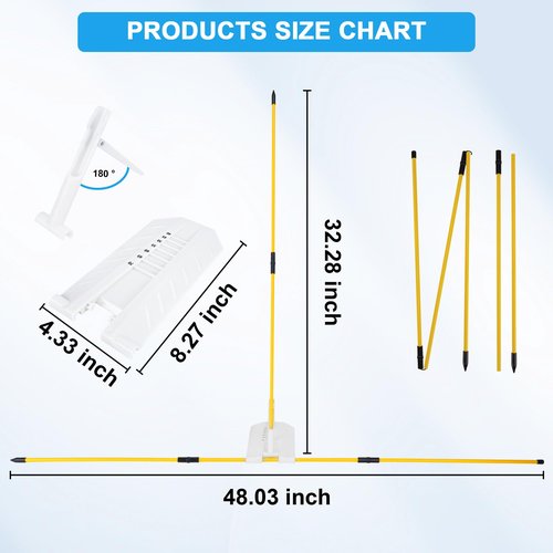 PIRXXIY Golf Alignment Stick Holder Set - Golf Swing Training Aid for Aiming, Putting, Full Swing Trainer, Golf Practice Accessories, Posture Corrector, Golf Swing Plane Trainer