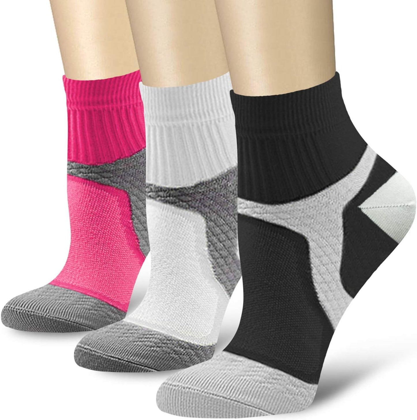 CHARMKING Compression Socks - 15-20 mmHg Circulation Support for Athletic Running & Daily Wear