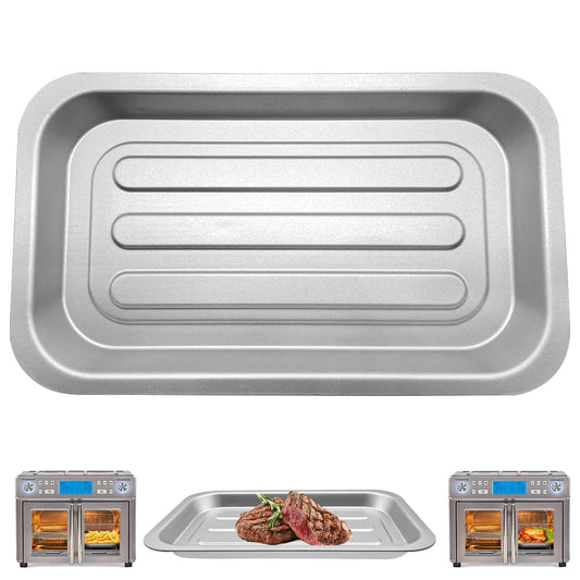 GWY Air Fryer Tray for Emeril Lagasse Dual Zone 360 Air Fryer Oven 25 QT Extra Large, 11.5''×6.7'' Steel Air Fryer Accessories Grill Pan Grill Plate Crisper Plate Replacement Parts Rack