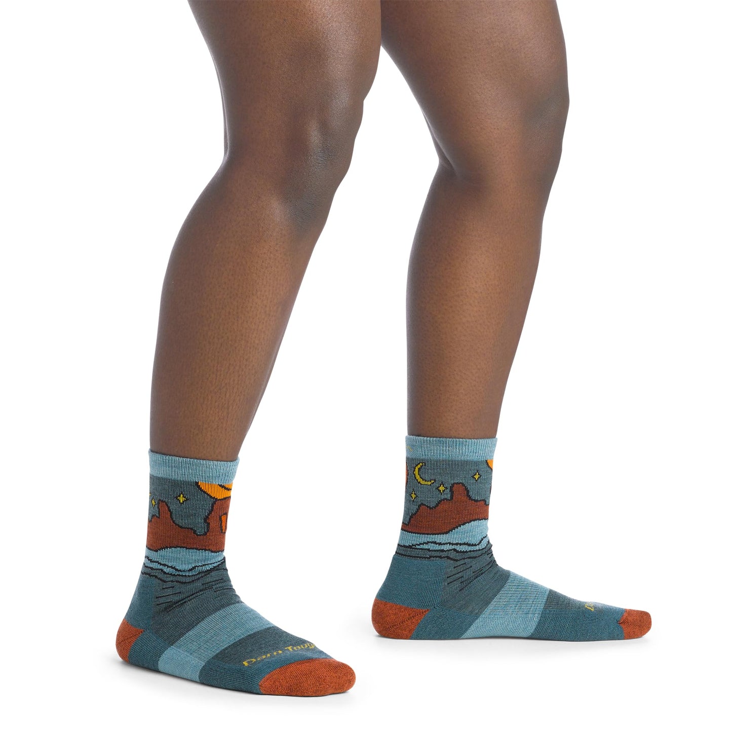 Darn Tough Vermont Celeste Micro Crew Midweight with Cushion (5023), Teal Medium