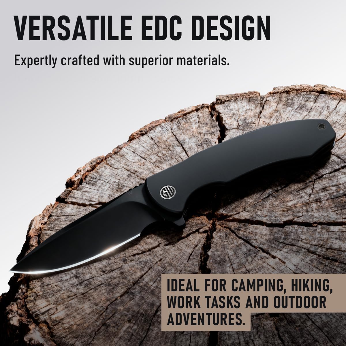 Skiennix High-End Folding Pocket Knife - D2 Steel Blade & Aluminum Handle | Elegant EDC Gift for Men & Women