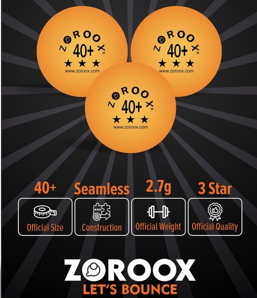 High-Performance 3-Star Table Tennis Balls - 40+ ABS Competition Grade | Available in Orange & White | Pack Sizes: 9, 18, 36, 72