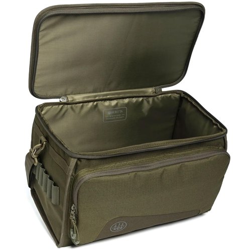 Beretta Gamekeeper EVO Durable Lightweight Functional Outdoor Hunting Shooting Tactical Zippered Cartridge Bag 250 w/Adjustable Shoulder Strap | Capacity of 10 Boxes x 25 Cartridges, Moss Brown Bark