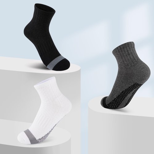 Comfoex 10 Pairs Boys Socks kids Half Cushion Cotton Sport Quarter Running Socks Ankle Athletic Sock for Little Big Kids 6-8 8-10 Years Olds