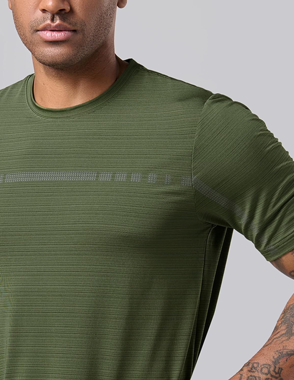 Skiennix Men's Active Quick Dry Crew Neck T-Shirts - 5 Pack for Gym & Running | Short Sleeve Tees