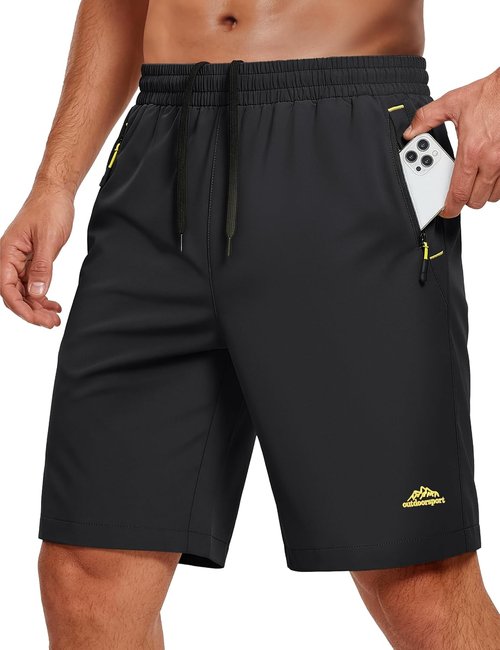 MAGCOMSEN Men's Athletic Shorts - Quick Dry, Lightweight Summer Workout Shorts with 3 Pockets