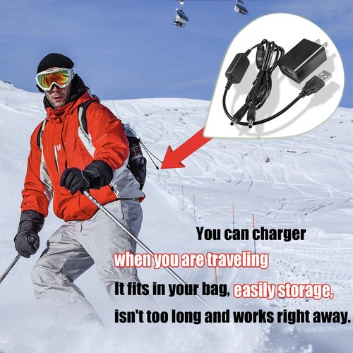 8.4V Heated Glove Charger for 7.4V SWB01 SWB03 2200 3000 3500mAh Li-Polymer Rechargeable Battery Charging for Socks, Jackets, Hats