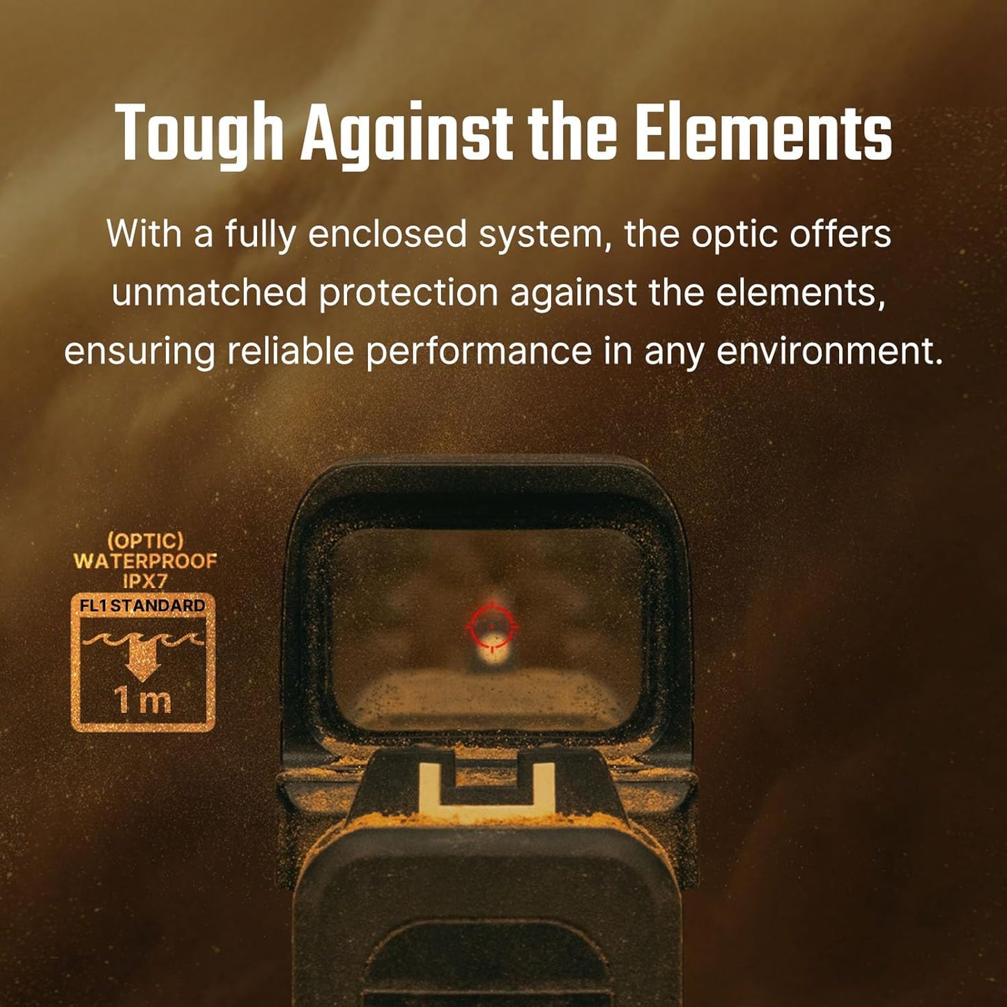 OSIGHT SE Enclosed Micro Reflex Sight - Compact 2 MOA Dot & 32 MOA Circle Reticle for RMSc/K Footprint