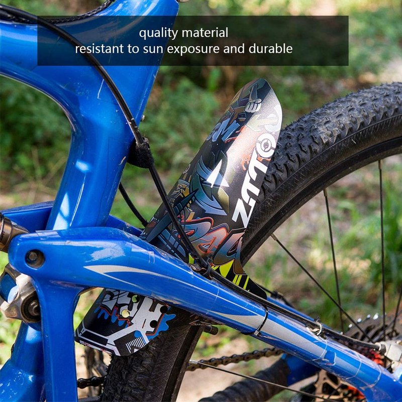 Yosoo Health Gear Mountain Bike Fenders, Rear Mudguard, Lightweight Mud Guard with 5 Nylon Cable Ties for Road Bikes and Mountain Bikes