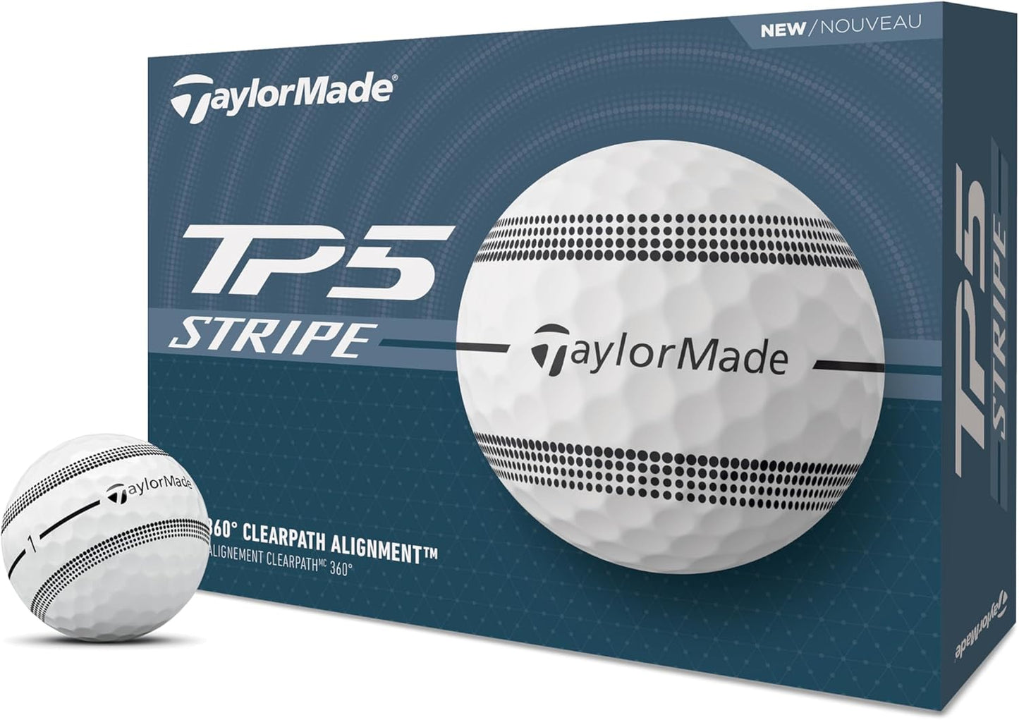 TaylorMade TP5 Golf Balls - Premium Performance for Distance and Control | One Dozen
