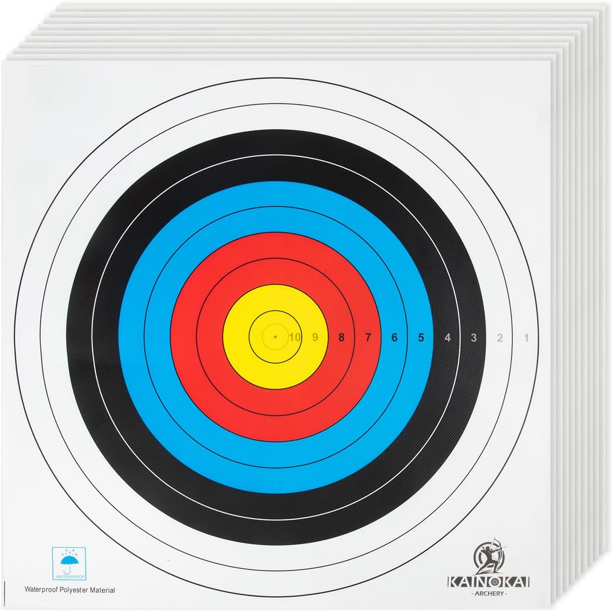 Regine Switzerland Archery Targets - Durable Paper Compound Bow Targets | 40cm, 60cm, 80cm Sizes