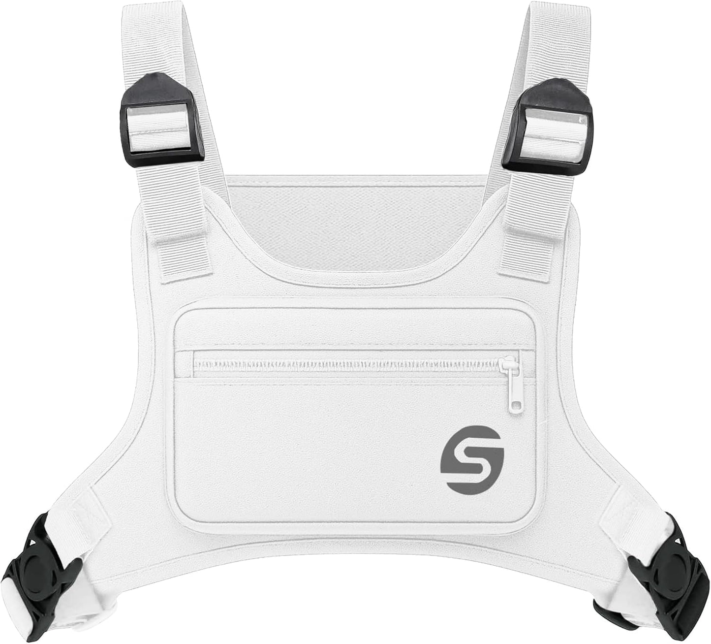 Skiennix Running Chest Pack - Water-Resistant & Adjustable with Collapsible Water Bottle | Reflective Design for Cycling & Hiking