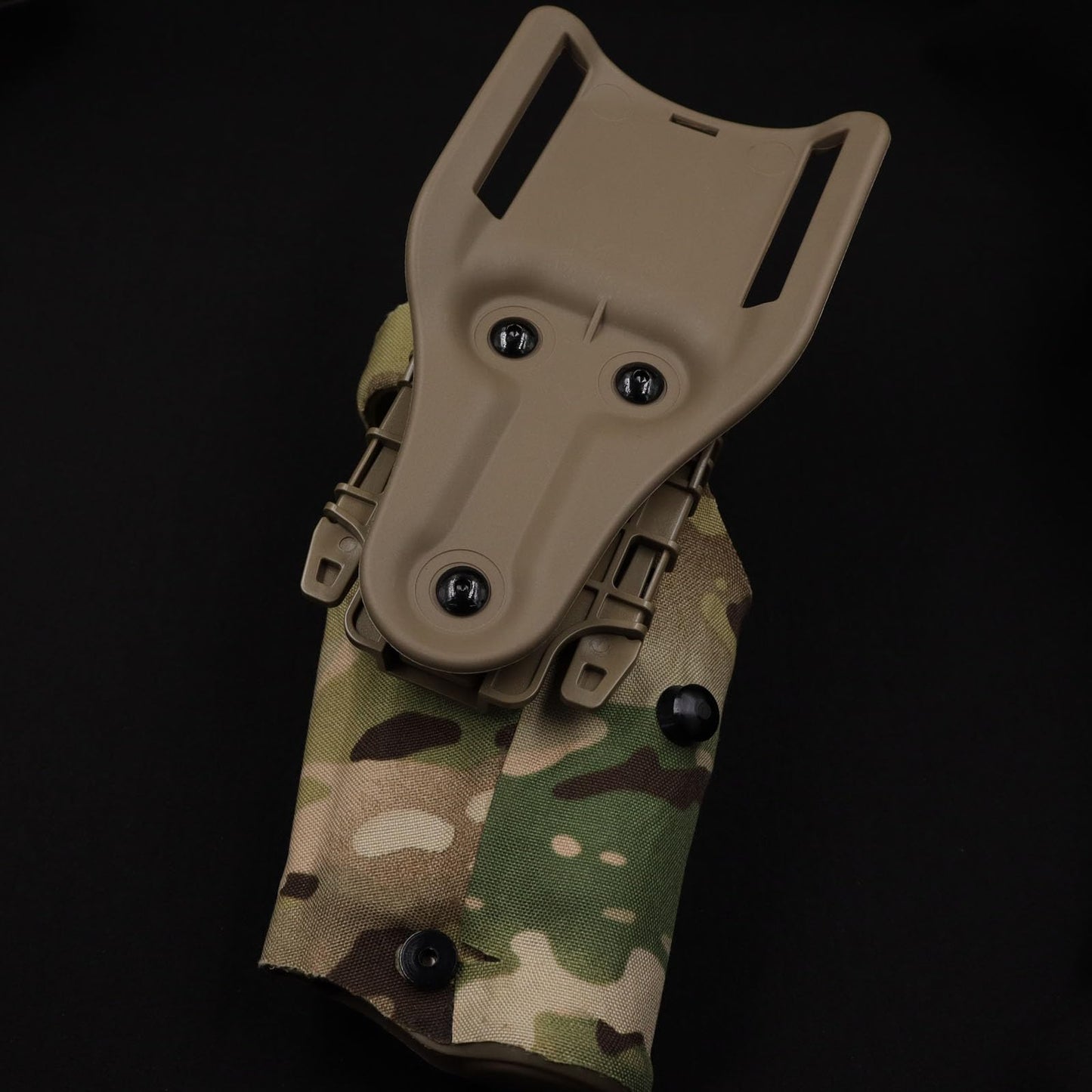 12 Sets Gun Holster Screws and Black 3 Prong T-Nuts Kit #8-32 x 5/16" & 3/8" for Safari Land QLS System/Holster & Kydex & Leather Gun Holster Screws with Anti-Slip Teeth. (12 Sets-Black)