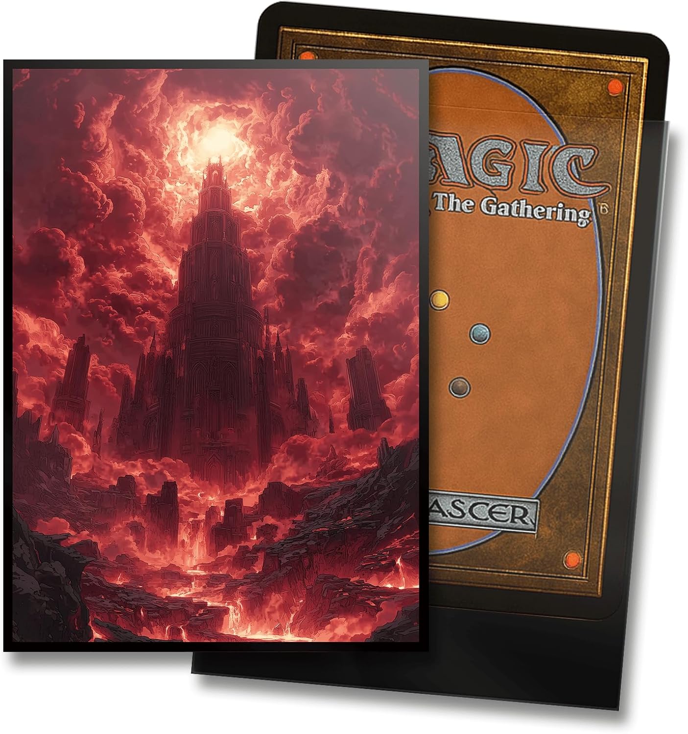 MTG Card Sleeves - Ultra Clear Front & Matte Finish Back | 100 Count Standard Size for Magic The Gathering