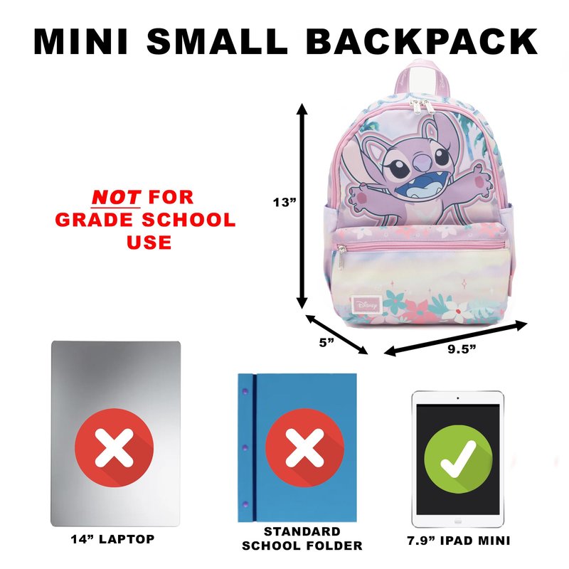 Wondapop - Lilo & Stitch - Angel 13" Nylon Mini Daypack