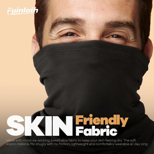 Fuinloth Neck Gaiter - 6 Pack Cooling UV Protection Bandana Face Masks for Men & Women