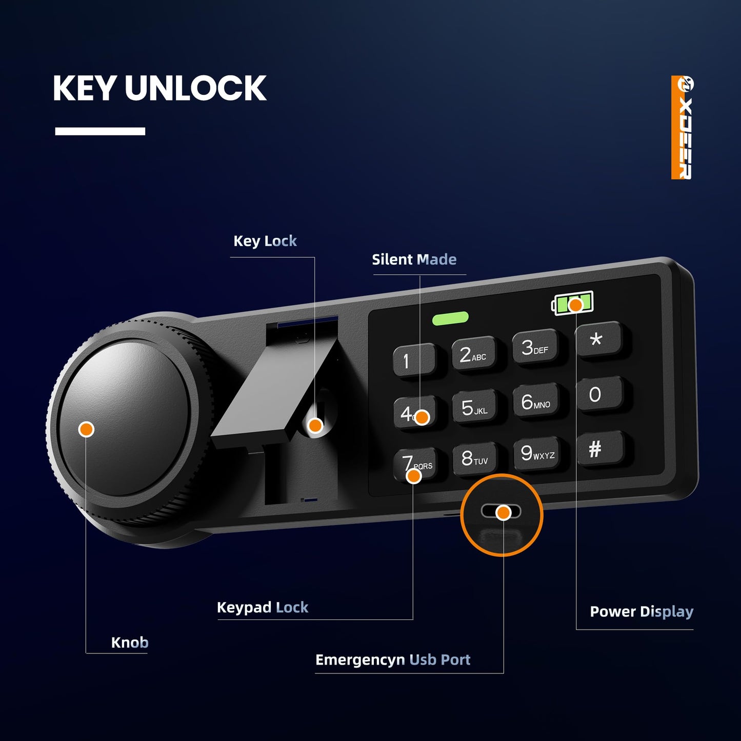 XDeer Biometric Safe Box, Quick-Access Security Safe Box with Upgraded Fingerprint, Steel Handgun Safe Lock Box for Kid/Home/Office (0.78 Cu.Ft【NO FPR】)