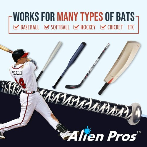 ALIEN PROS Baseball Bat Grip Tape - 0.5MM Precut for Pro Feel - Ideal Replacement for Old Grips