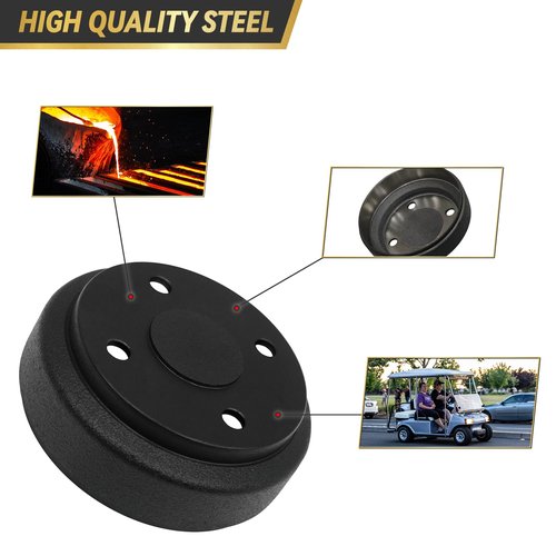 HANGKUNNEE Golf Cart Brake Repair Kit fit Club Car DS 1995-Up and Precedent 2004-Up,Club Car Brake Drums & Brake Pads & Brake Shoes Spring Kit,OEM# 1018163-01,1011466, 1018232-01, 1017911-01