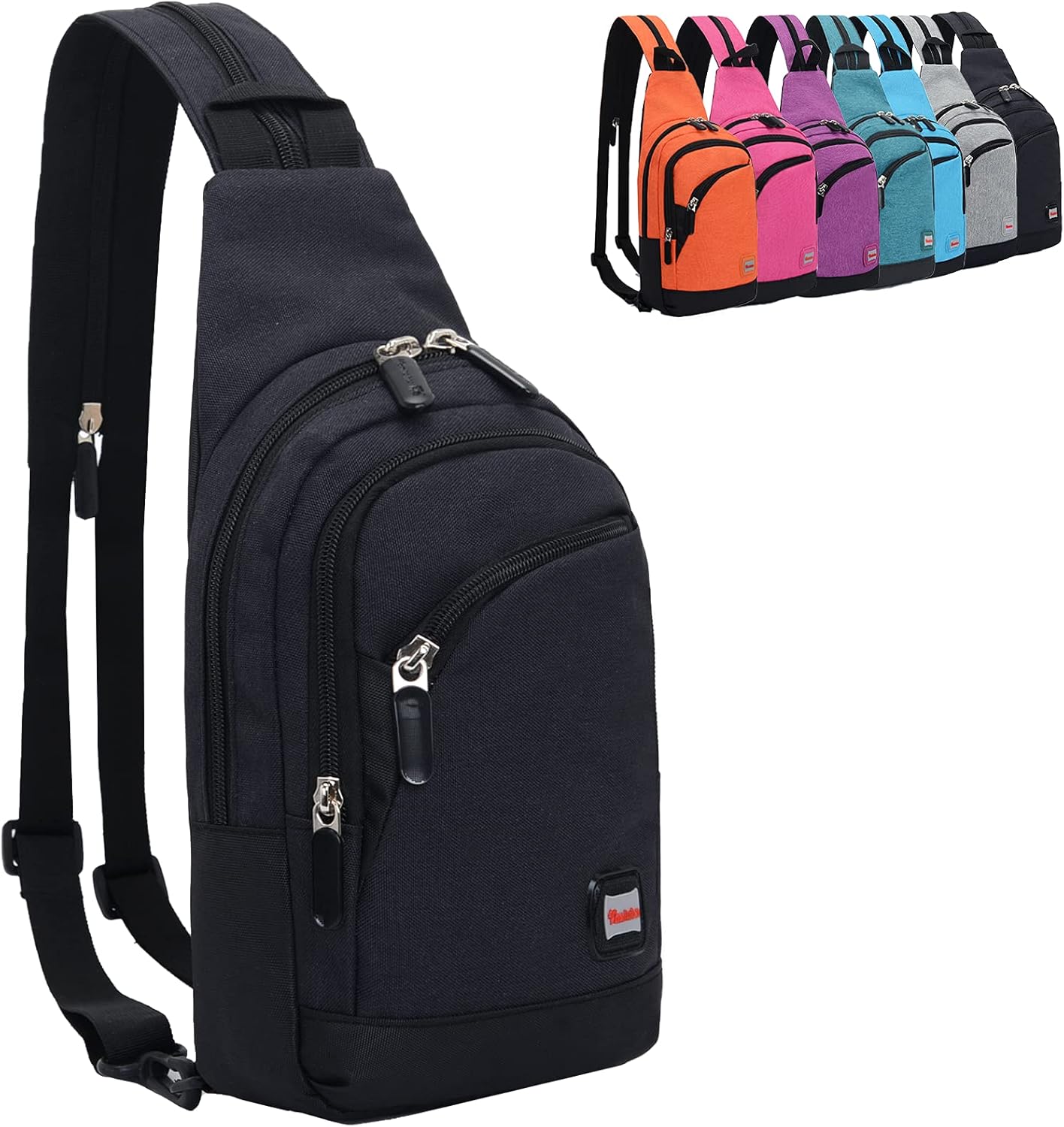 Peicees Small Sling Bag - Convertible Crossbody Backpack for Men & Women | Ideal for Hiking & Day Trips