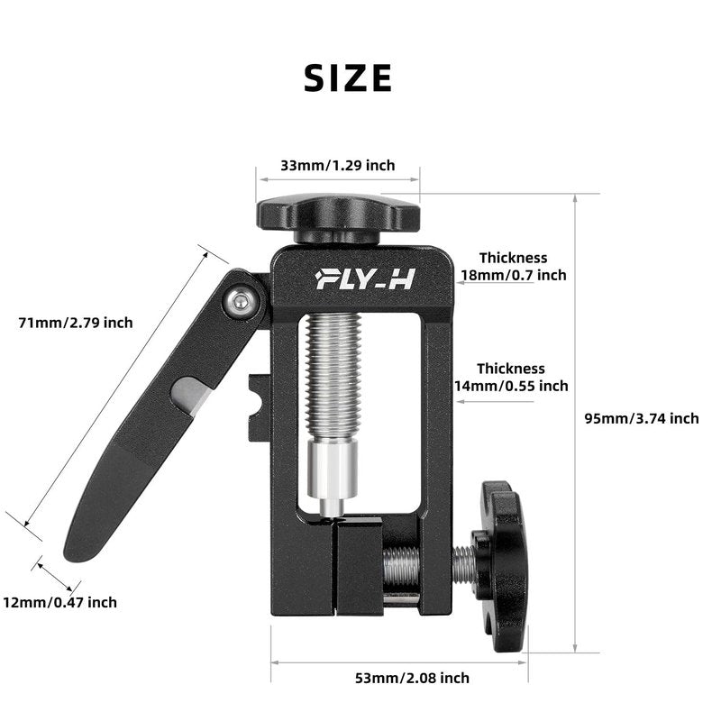 FLY_H Bicycle Brake Hydraulic Hose Fitting Insert Tool,Bike Hydraulic Needle Driver Insertion Tool,Brake Lines Tubing Entry Device,MTB Road Bike Olive Head Press in Hydraulic Brake Lines Cutting Tools