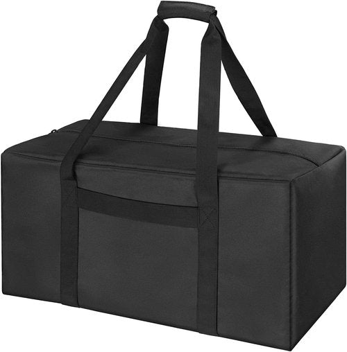 COOLBEBE Travel Duffle Bag - Water Resistant Mid-Size Weekender (53L) for Camping & Sports Gear - Black