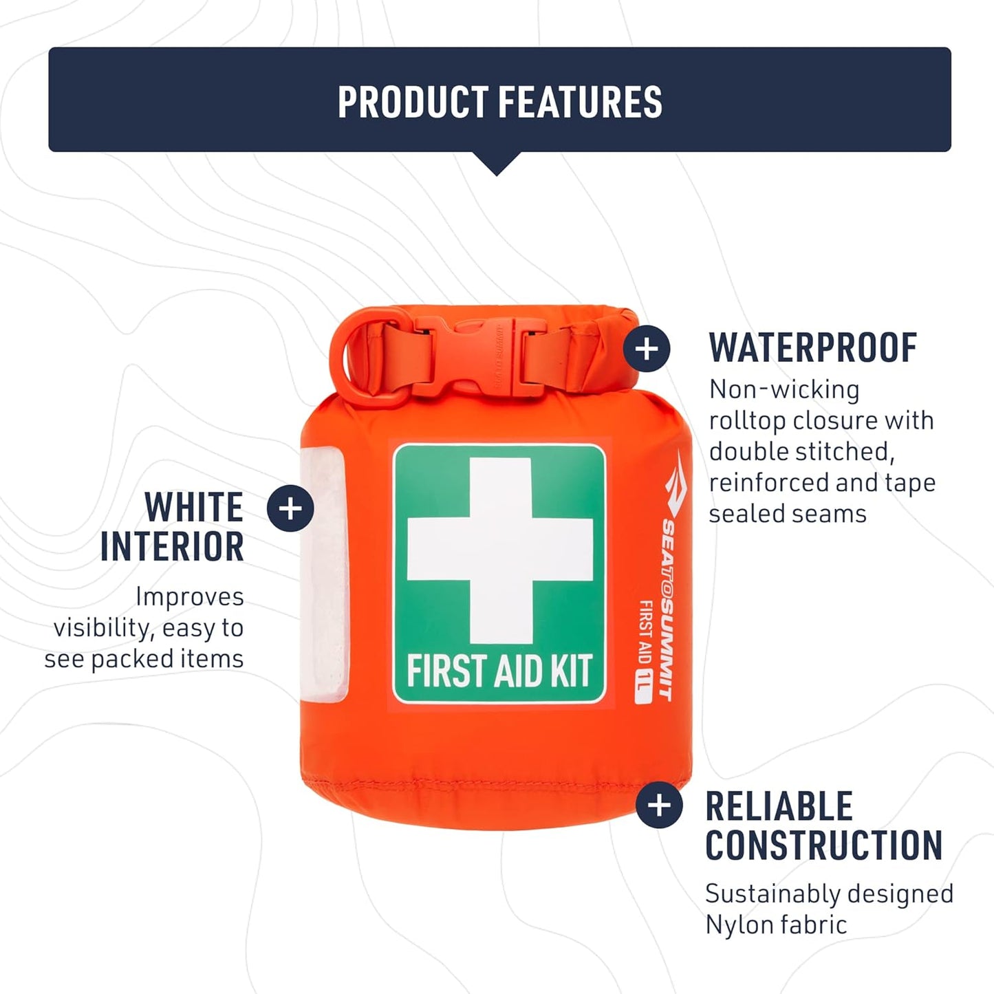 Sea to Summit Lightweight Dry Bag - Waterproof Storage for Medical Supplies - 10L Capacity