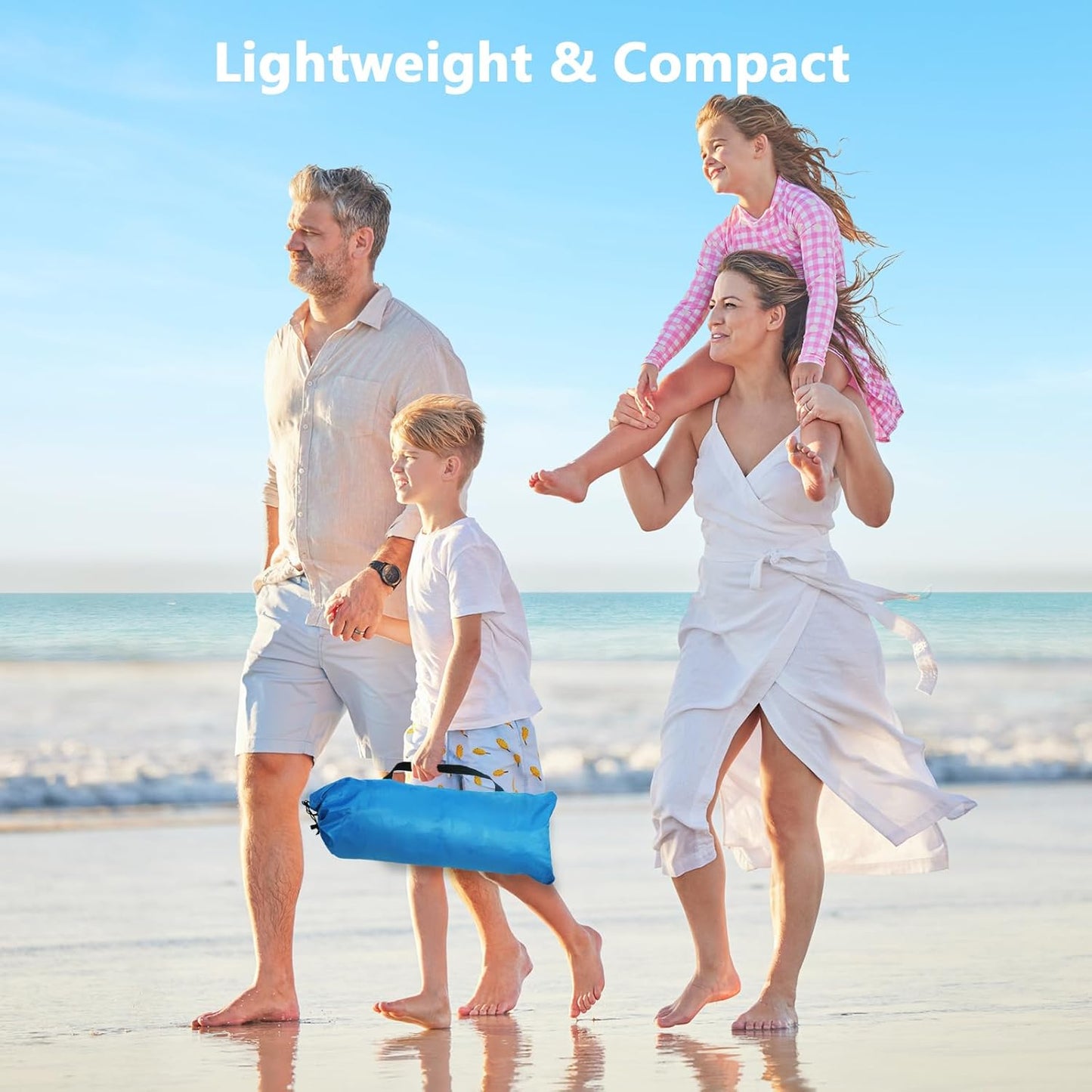 NXONE Beach Tent - UPF 50+ UV Protection, Lightweight & Portable Canopy for Family - Fits 3-6 People