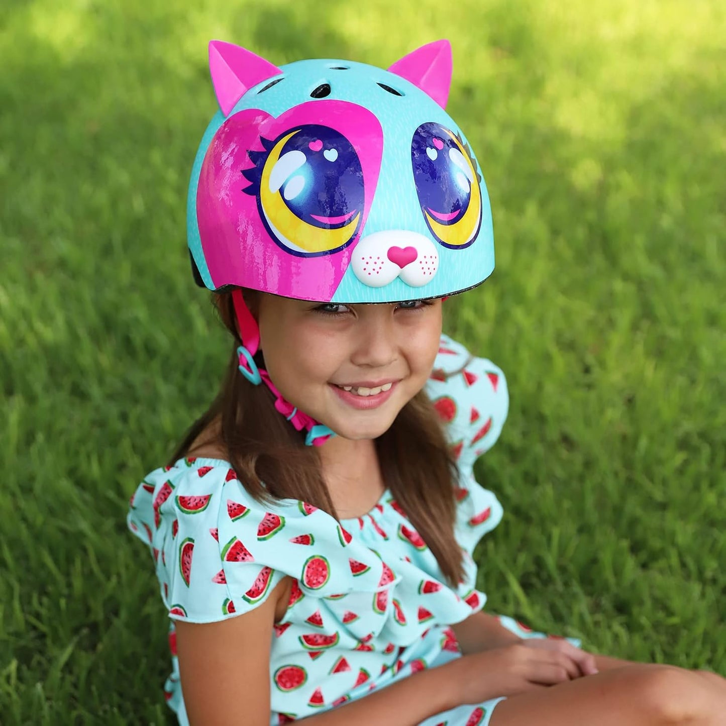 Raskullz Kitty Cat Toddler & Child Helmets - Fun Design for Ages 3+ & 5+ | Safety & Style
