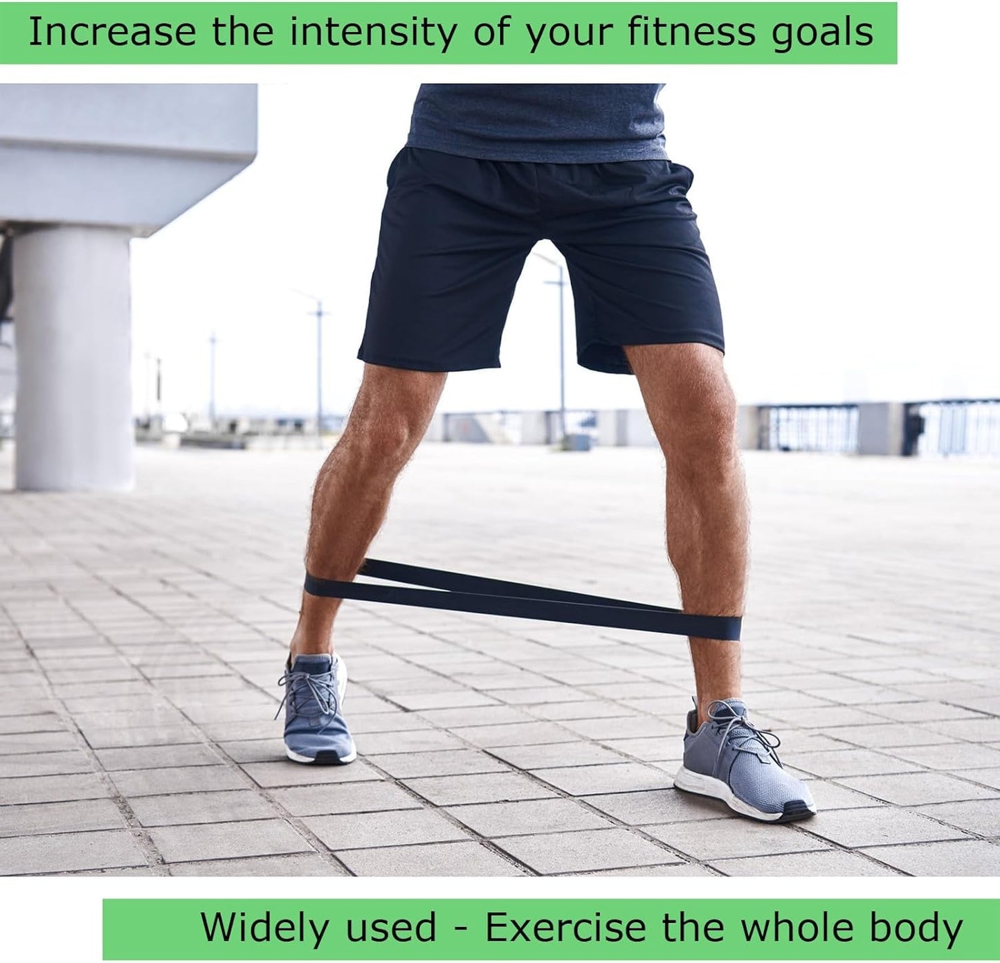 OZFIT 5 Set Red Exercise Bands Set - Resistance Bands for Working Out & Physical Therapy - Exercise Bands Resistance Bands for Full Body Workout
