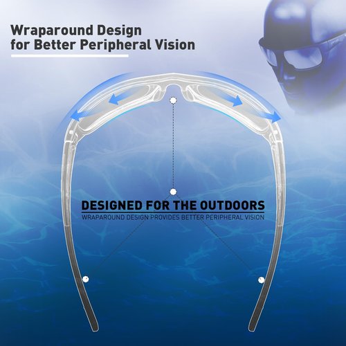 KAPVOE Polarized Sports Sunglasses for Men Women Youth Baseball Fishing Cycling Running Motorcycle Glasses UV400 K2403