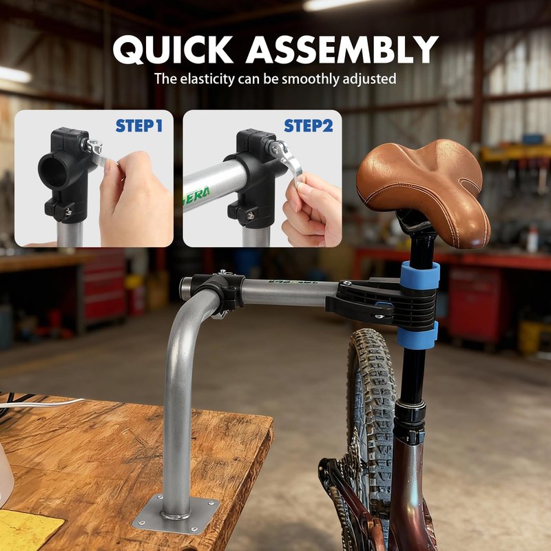 Zostera Bike Repair Stand Wall Mount Rack Bicycle Maintenance Rack for Road&Mountain Bikes with Bending bracket